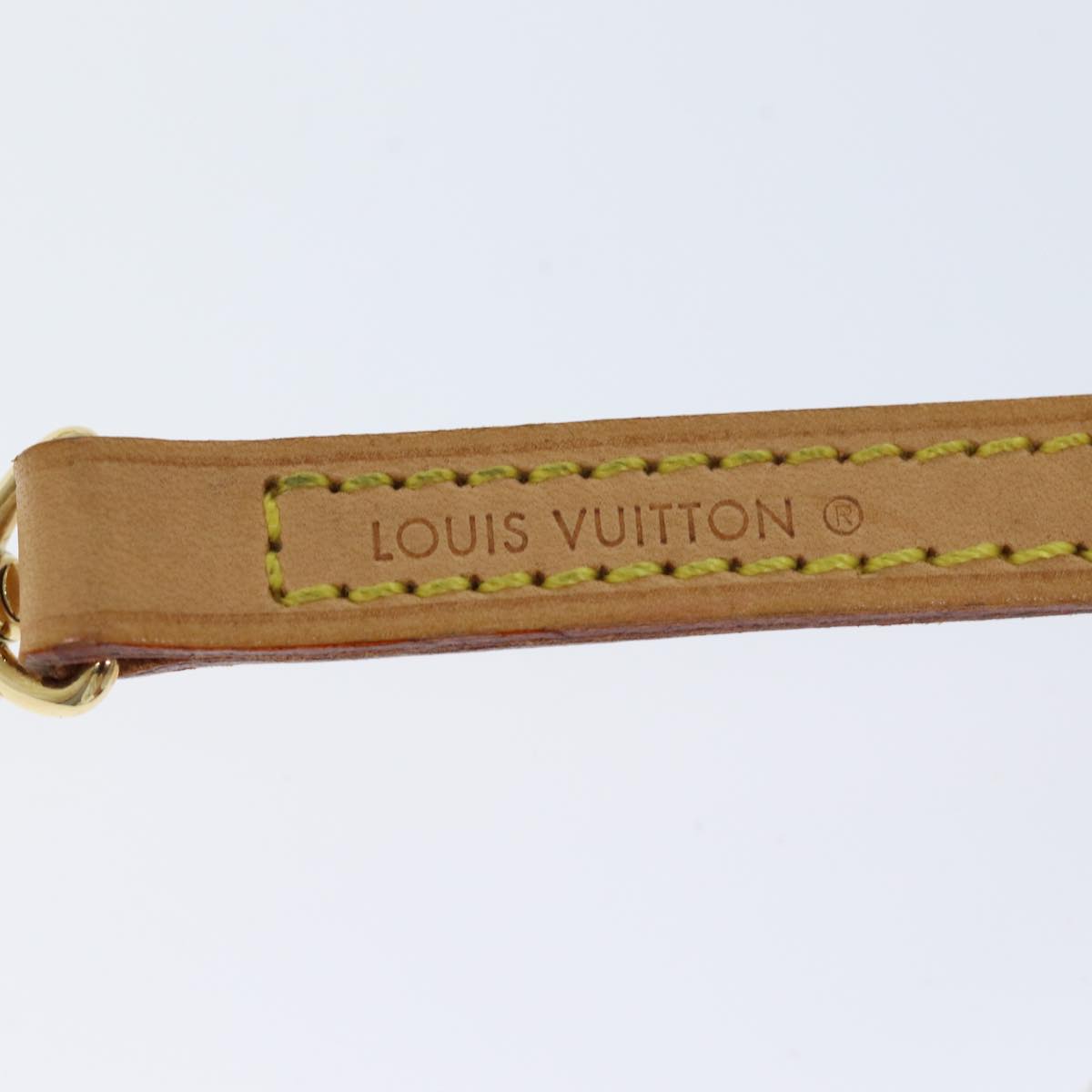 LOUIS VUITTON Shoulder Strap Leather 44.5"" Beige LV ki4320
