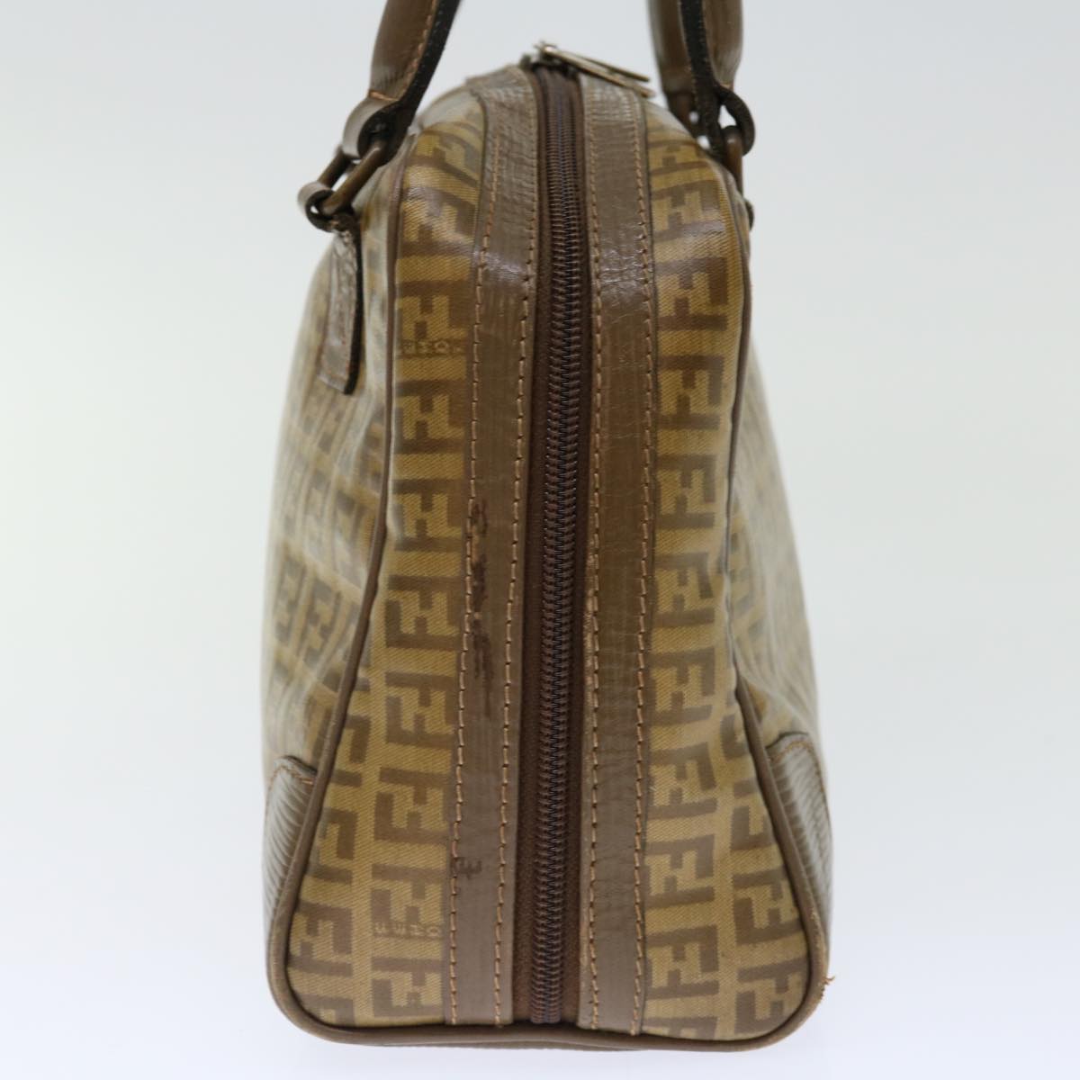 Luxury FendiZucchino Canvas Hand Bag Beigeki4322
