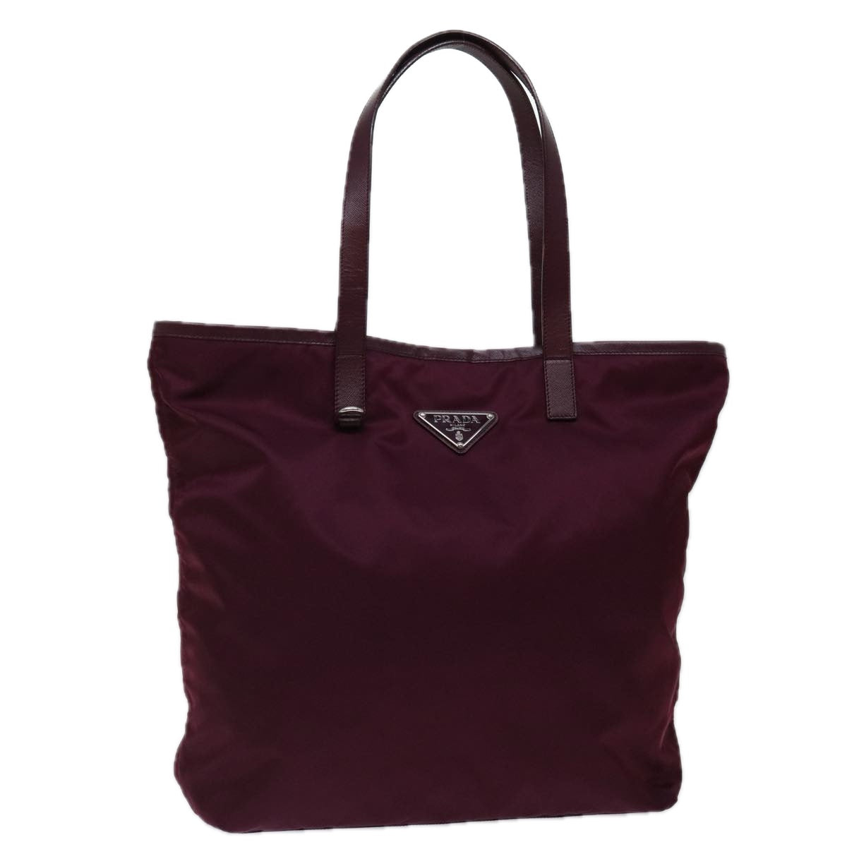 Luxury PradaTote Bag Nylon Wine Red ki4335