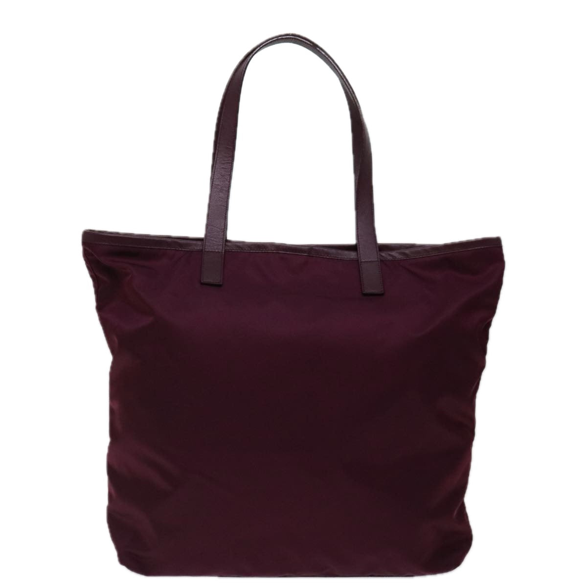 Luxury PradaTote Bag Nylon Wine Red ki4335