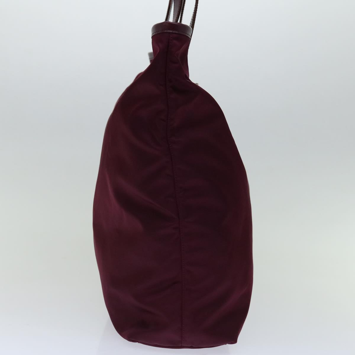 Luxury PradaTote Bag Nylon Wine Red ki4335