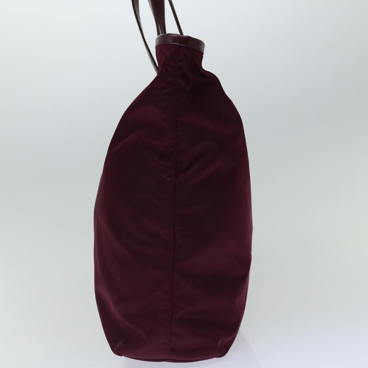 Luxury PradaTote Bag Nylon Wine Red ki4335