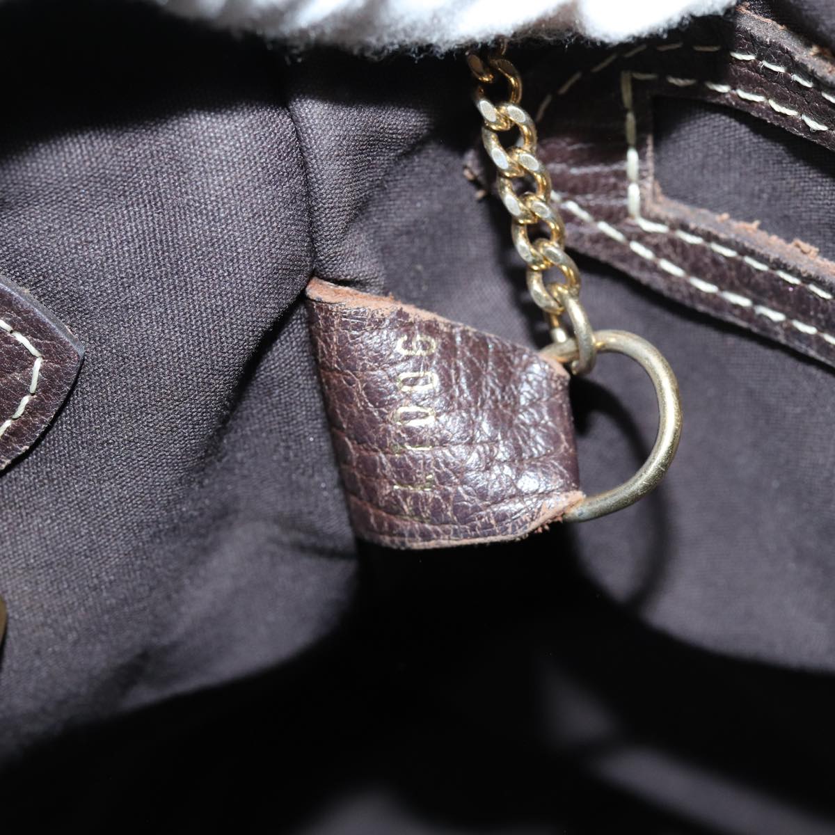 LOUIS VUITTON Monogram Mini Lin Bucket PM Shoulder Bag Brown M95226 ki4480