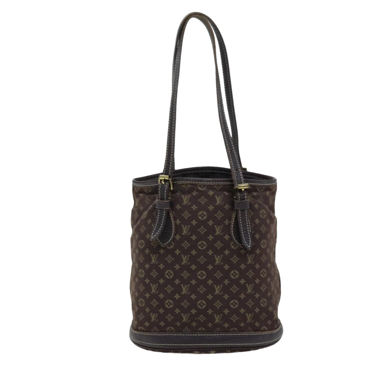 LOUIS VUITTON Monogram Mini Lin Bucket PM Shoulder Bag Brown M95226 ki4480
