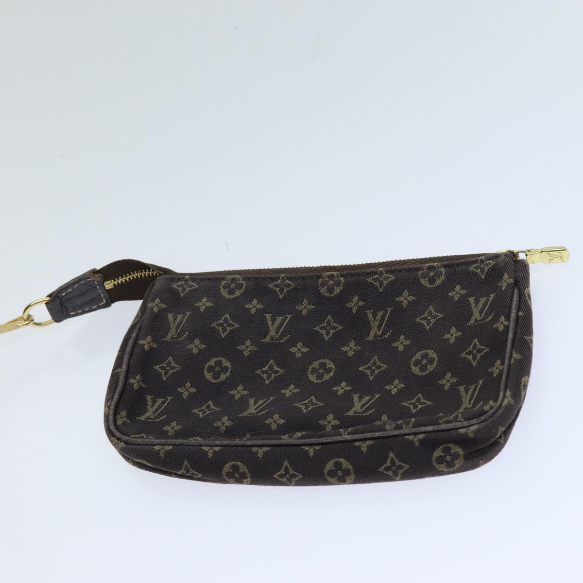LOUIS VUITTON Monogram Mini Lin Bucket PM Shoulder Bag Brown M95226 ki4480