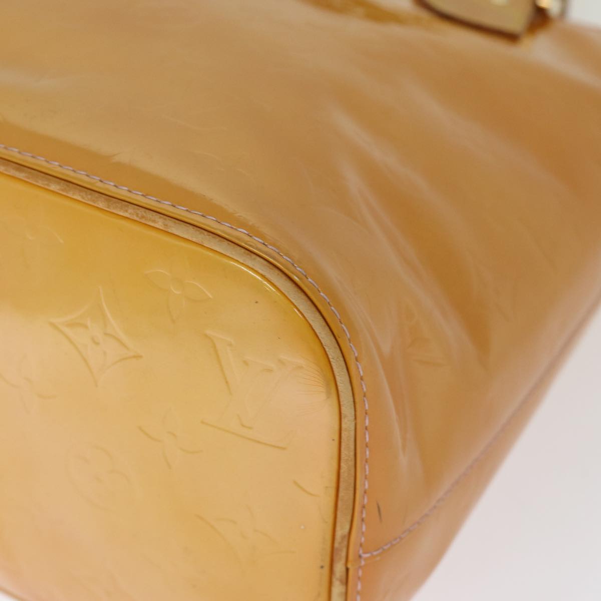 LOUIS VUITTON Monogram Vernis Houston Bag Marshmallow Pink M91302 LV ki4487