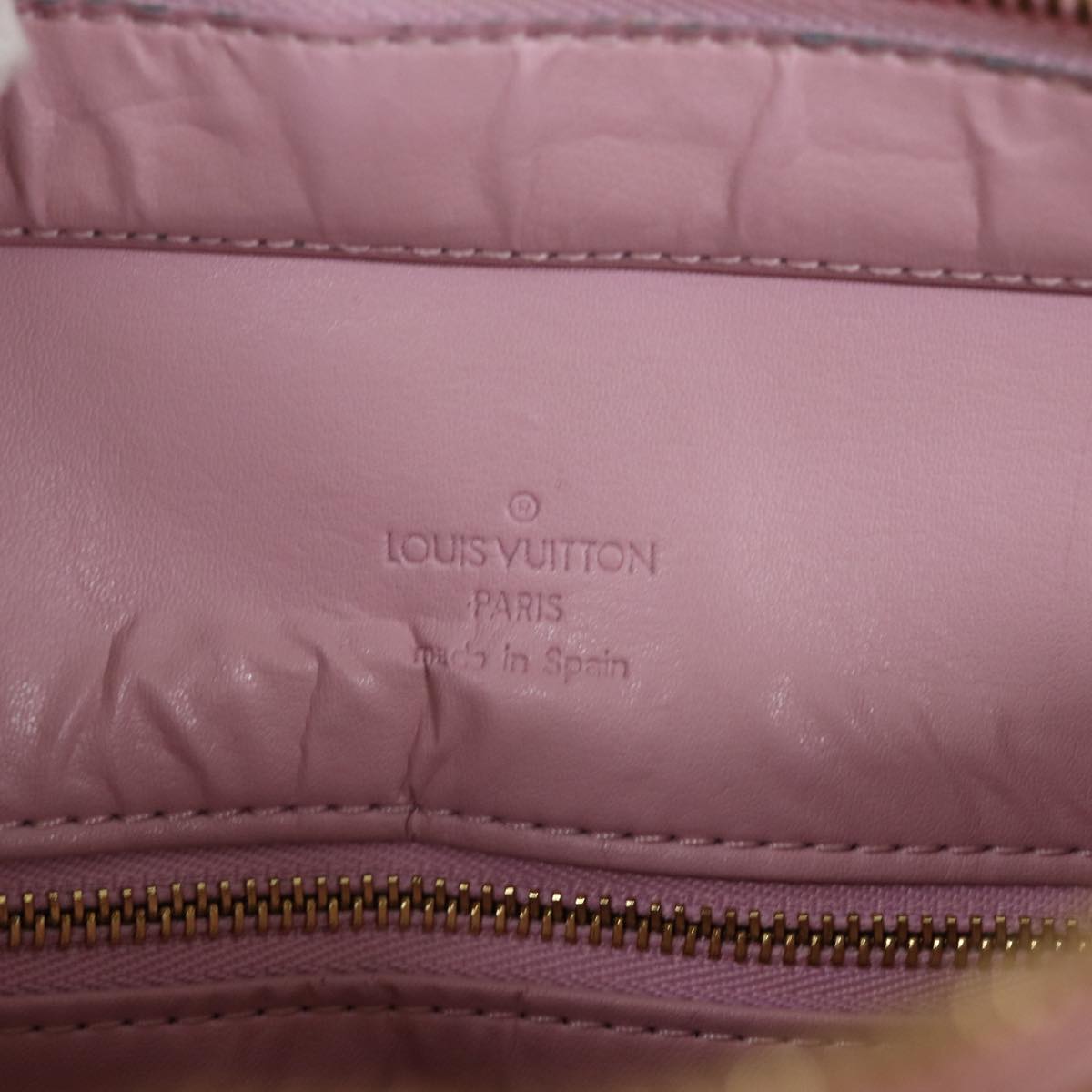 LOUIS VUITTON Monogram Vernis Houston Bag Marshmallow Pink M91302 LV ki4487