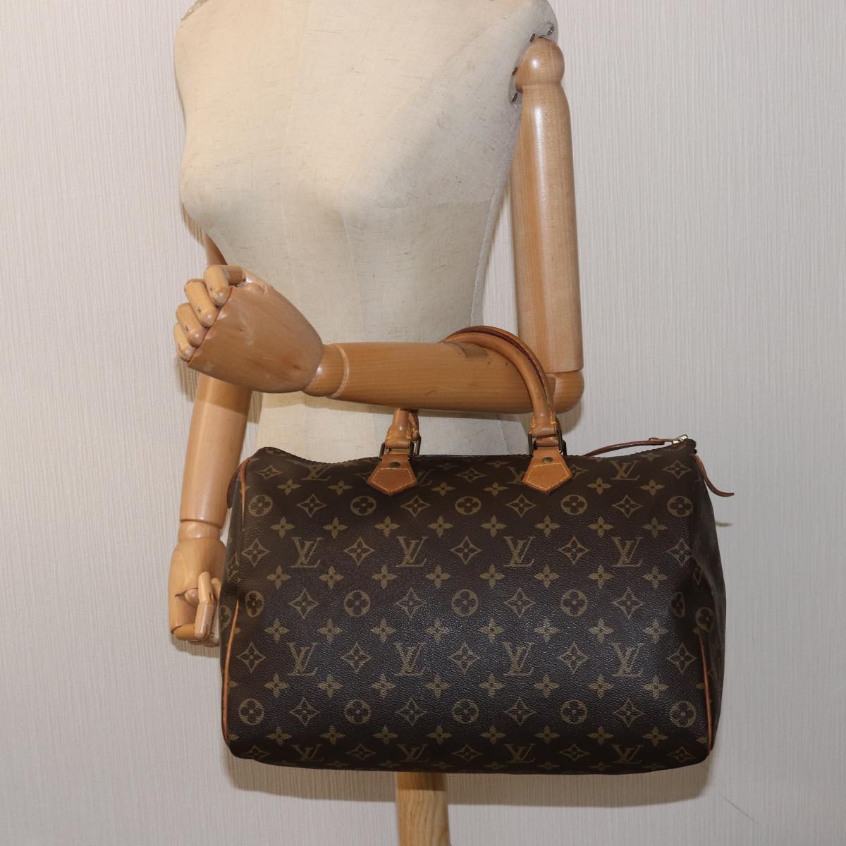 LOUIS VUITTON Monogram Speedy 35 Hand Bag M41524 LV ki4501