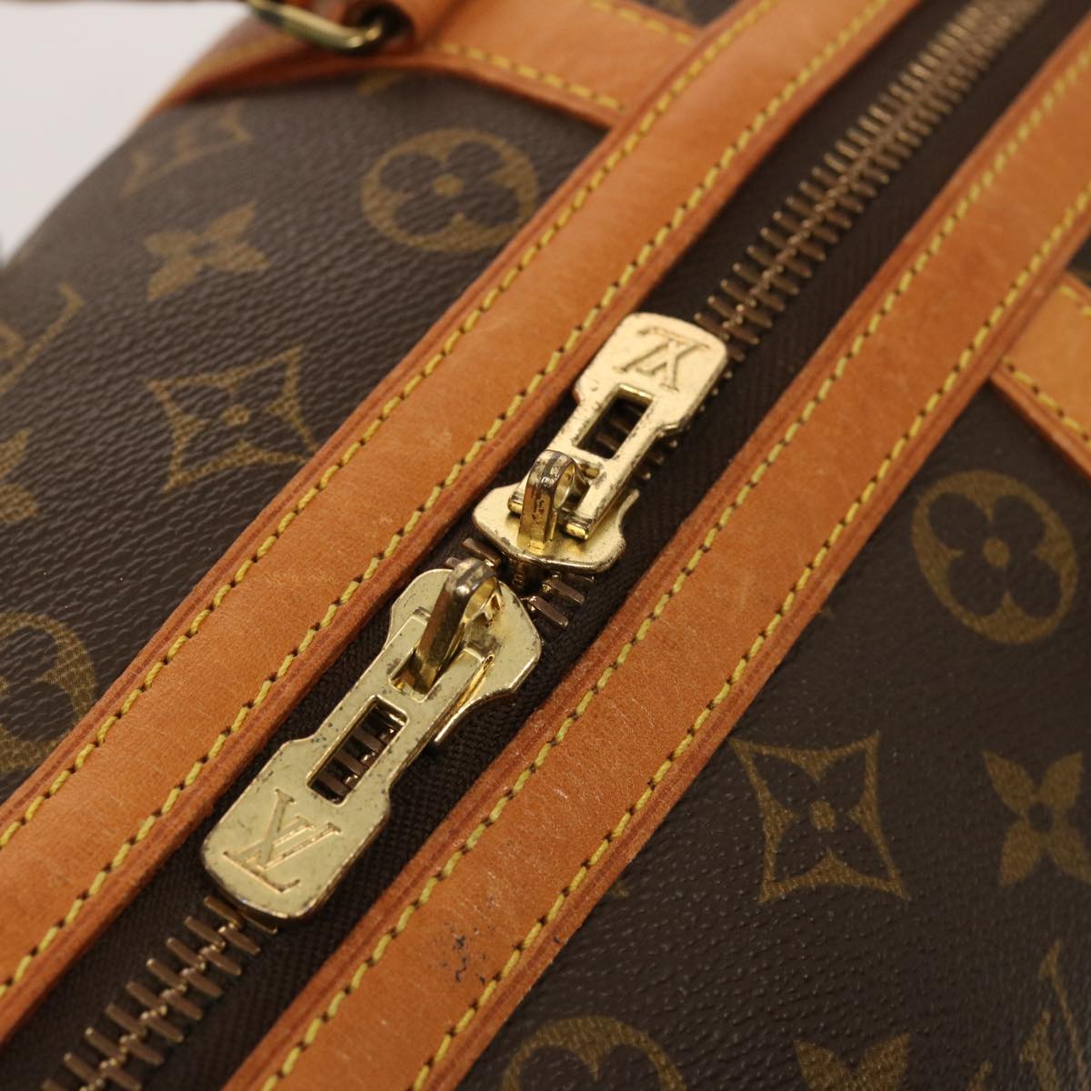 LOUIS VUITTON Monogram Sac Souple 35 Boston Bag M41626 LV ki4514