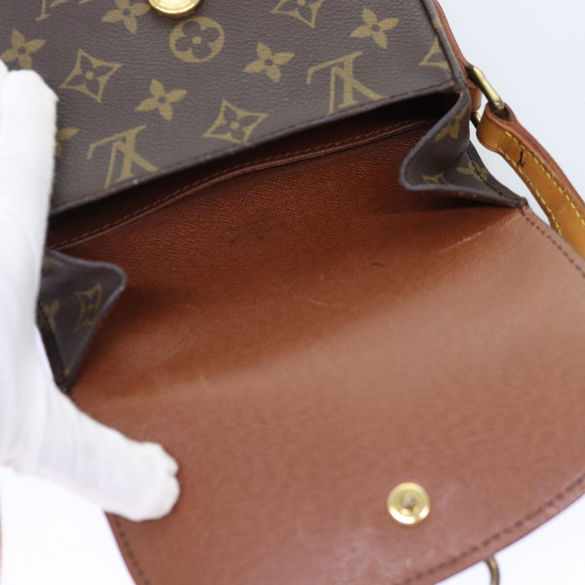 LOUIS VUITTON Monogram Saint Cloud PM Shoulder Bag M51244 ki4525