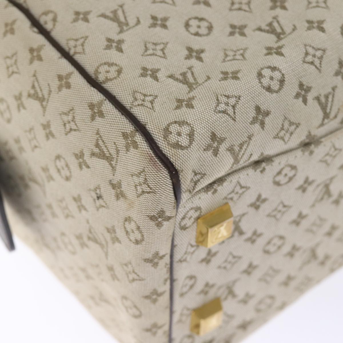 LOUIS VUITTON Monogram Mini Josephine GM Hand Bag Khaki M92310 LV ki4533