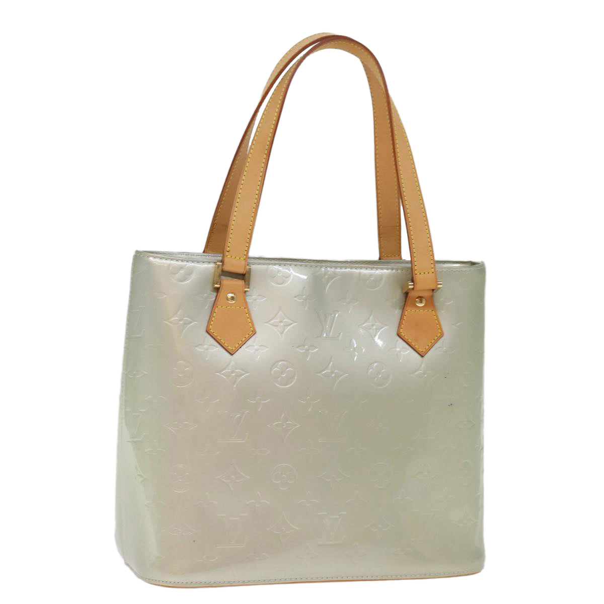 LOUIS VUITTON Monogram Vernis Houston Hand Bag Gris M91053 LV ki4535