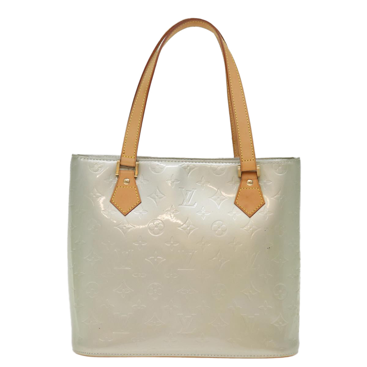 LOUIS VUITTON Monogram Vernis Houston Hand Bag Gris M91053 LV ki4535