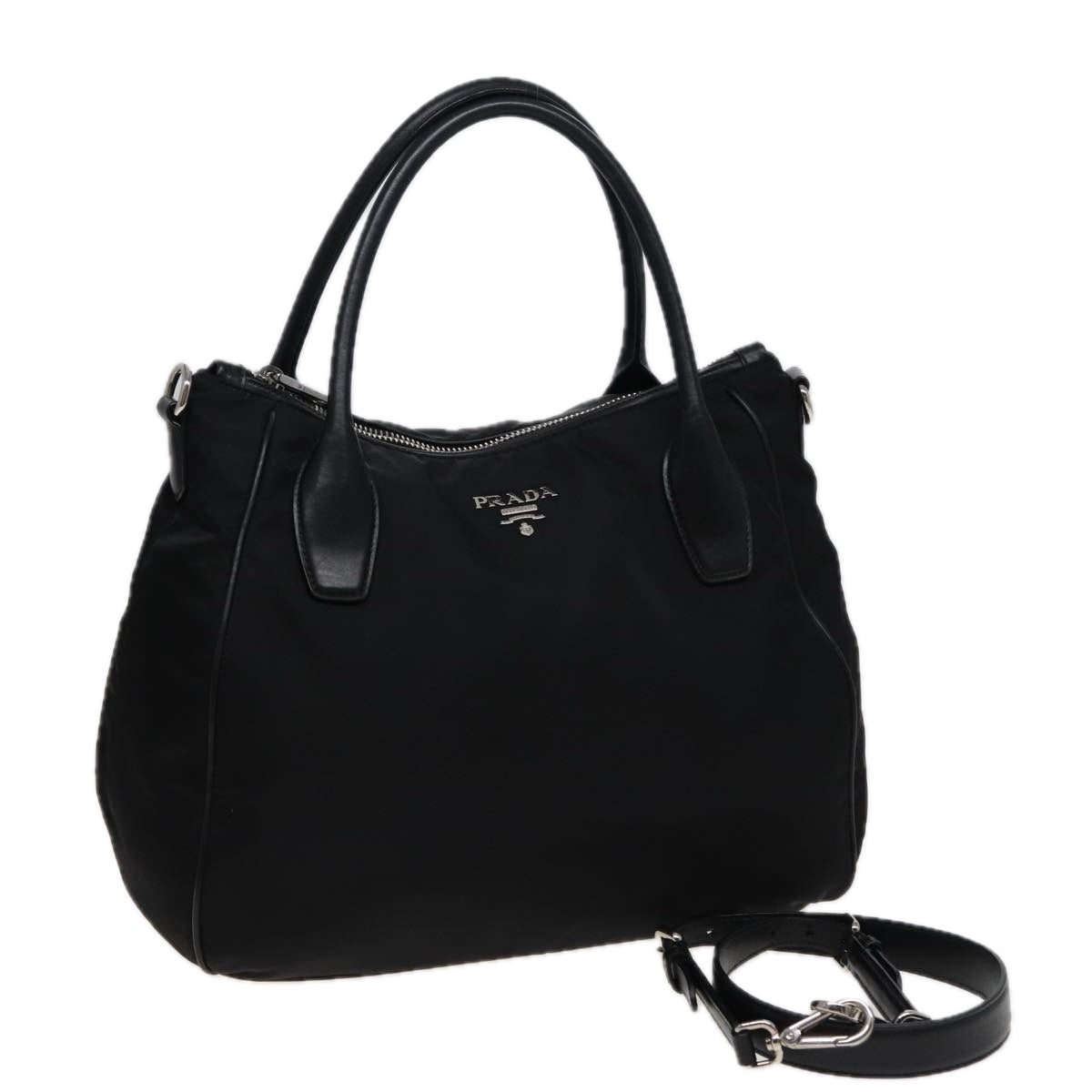 Luxury PradaShoulder Bag Nylon 2way Black ki4556