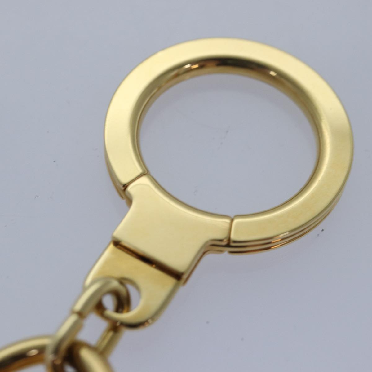 LOUIS VUITTON Anneau Cles Key Holder metal Gold Tone LV ki4686