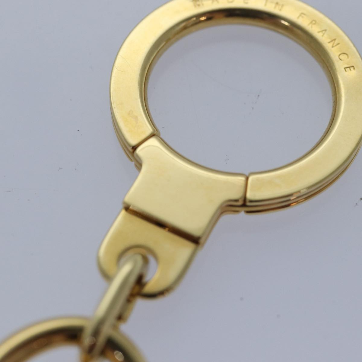 LOUIS VUITTON Anneau Cles Key Holder metal Gold Tone LV ki4686