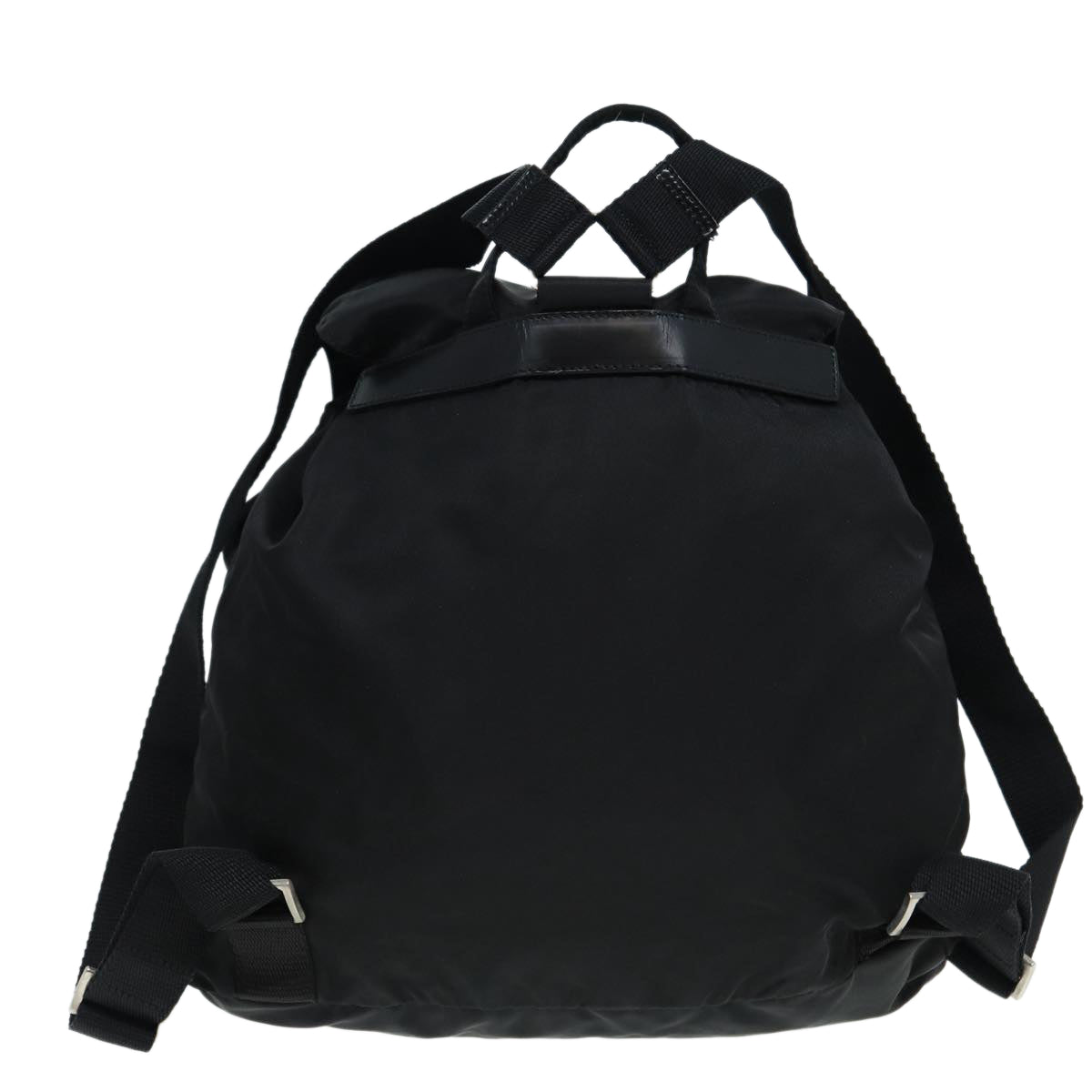 Luxury Prada Backpack Nylon Black Silver  ki4696