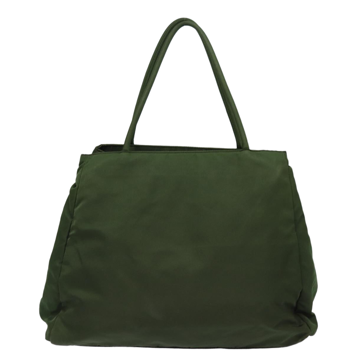 Luxury Prada Tote Bag Nylon Khaki Silver  ki4704