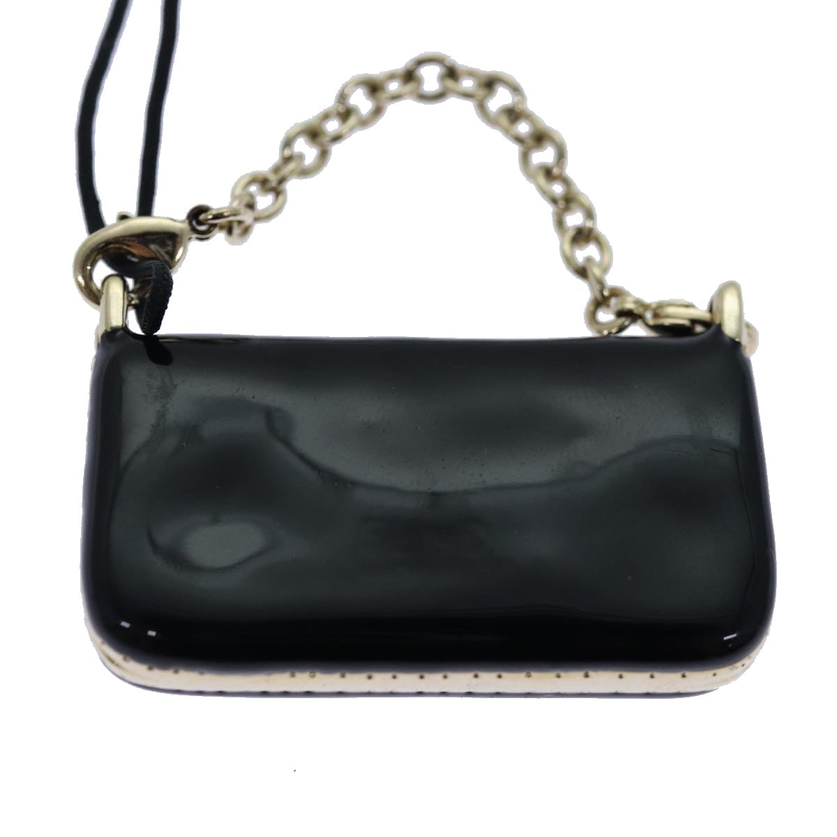 Luxury Fendi Mamma Baguette Motif Charm Blackki4706