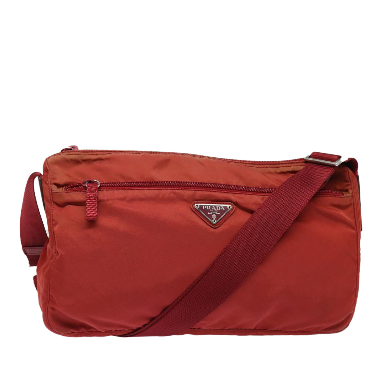 Luxury Prada Shoulder Bag Nylon Red  ki4713