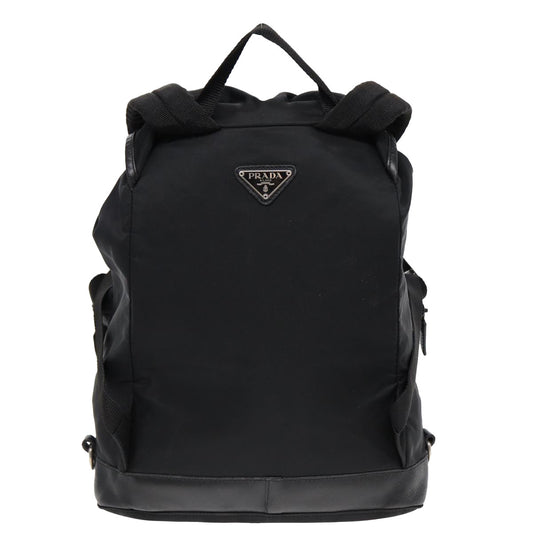 Luxury Prada Backpack Nylon Black Silver  ki4718