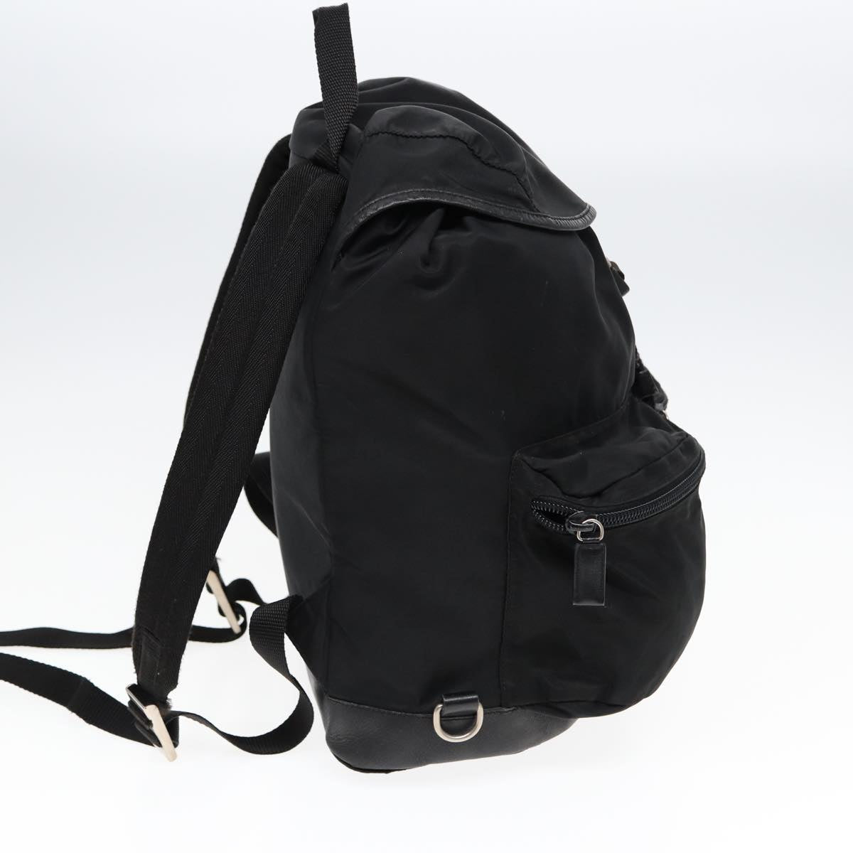 Luxury Prada Backpack Nylon Black Silver  ki4718