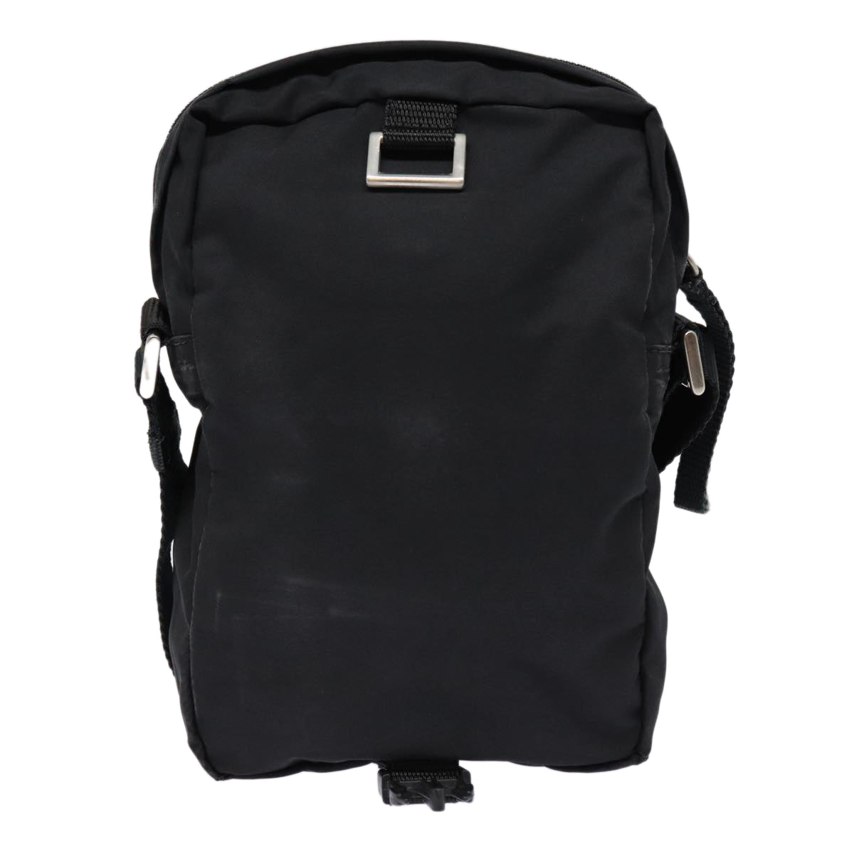 Luxury Prada Sports Shoulder Bag Nylon Black Silver  ki4749