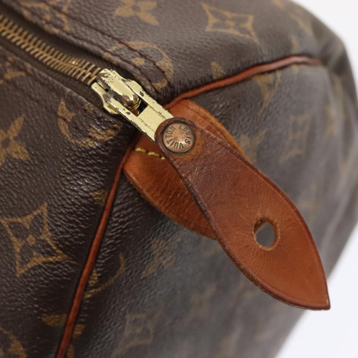 LOUIS VUITTON Monogram Speedy 35 Hand Bag M41524 LV ki4806
