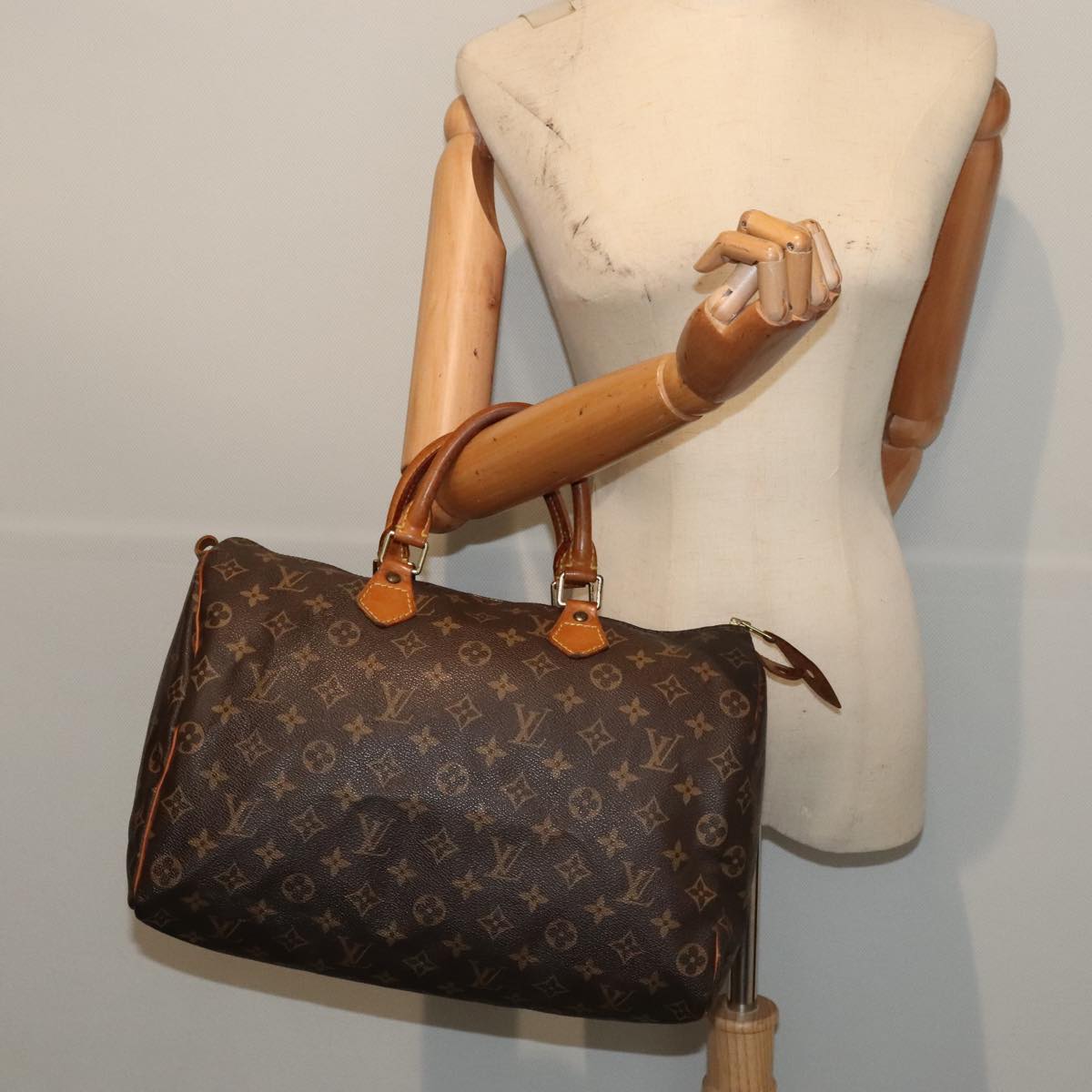 LOUIS VUITTON Monogram Speedy 35 Hand Bag M41524 LV ki4806