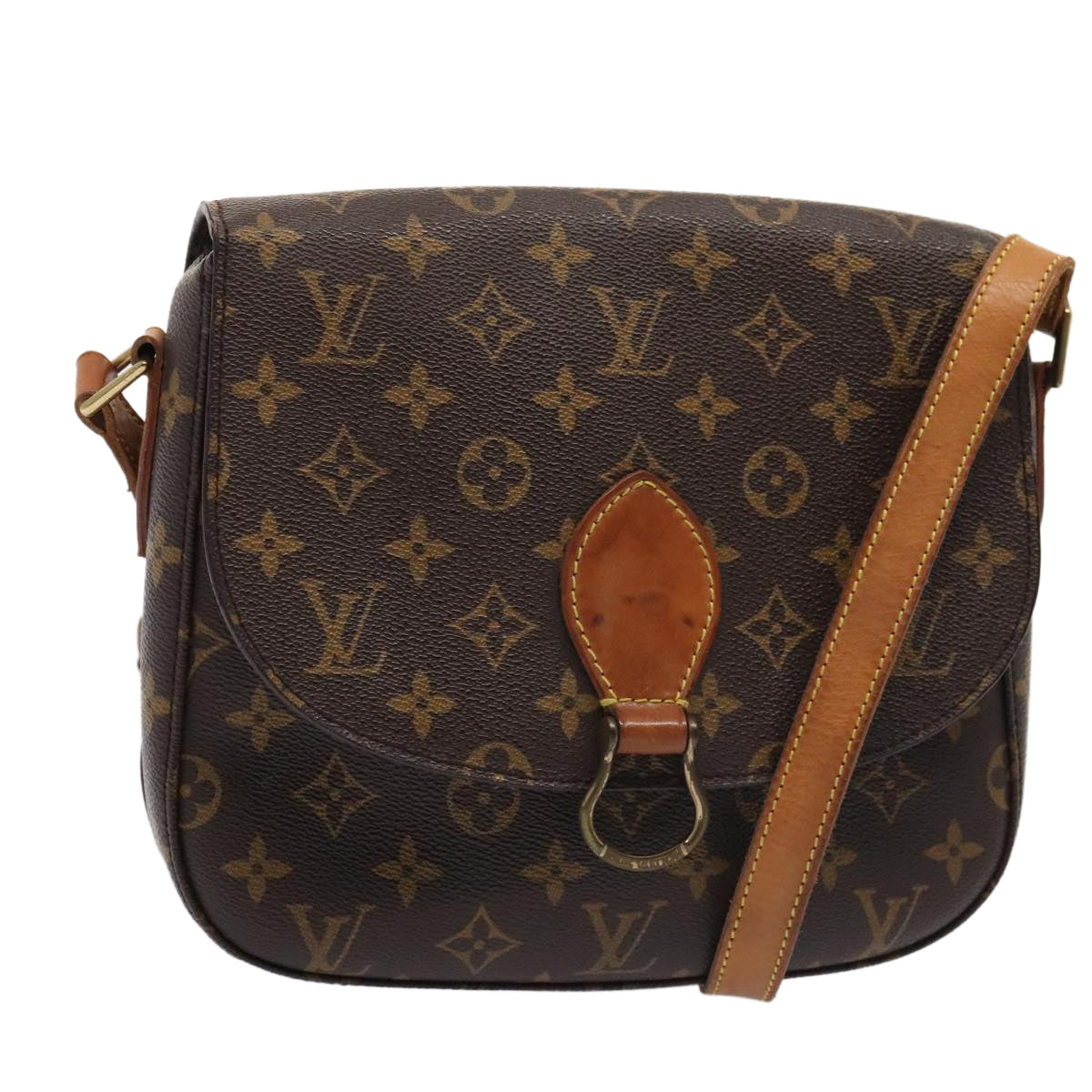 LOUIS VUITTON Monogram Saint Cloud GM Shoulder Bag M51242 LV ki4818