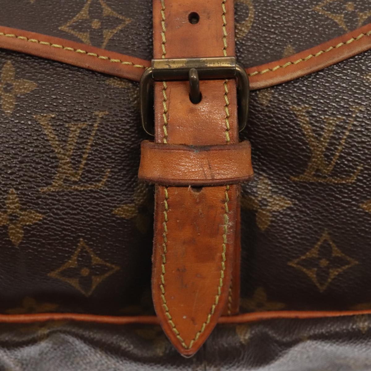 LOUIS VUITTON Monogram Saumur 35 Shoulder Bag M42254 LV ki4838