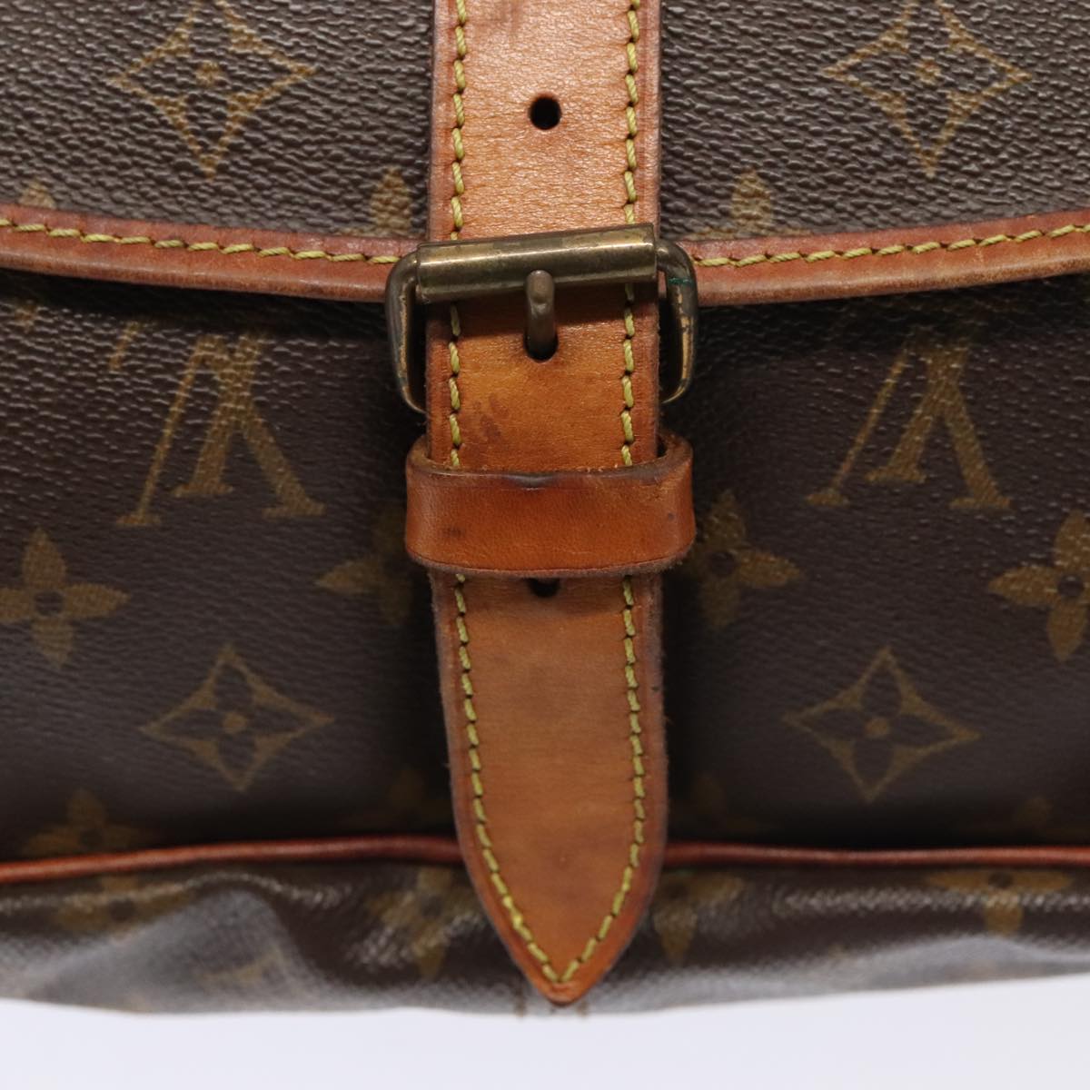 LOUIS VUITTON Monogram Saumur 35 Shoulder Bag M42254 LV ki4838