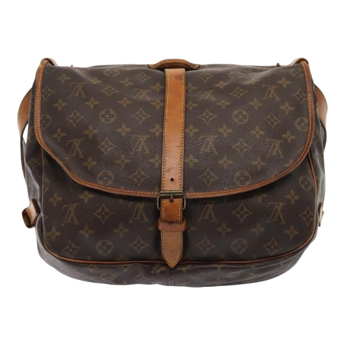 LOUIS VUITTON Monogram Saumur 35 Shoulder Bag M42254 LV ki4838