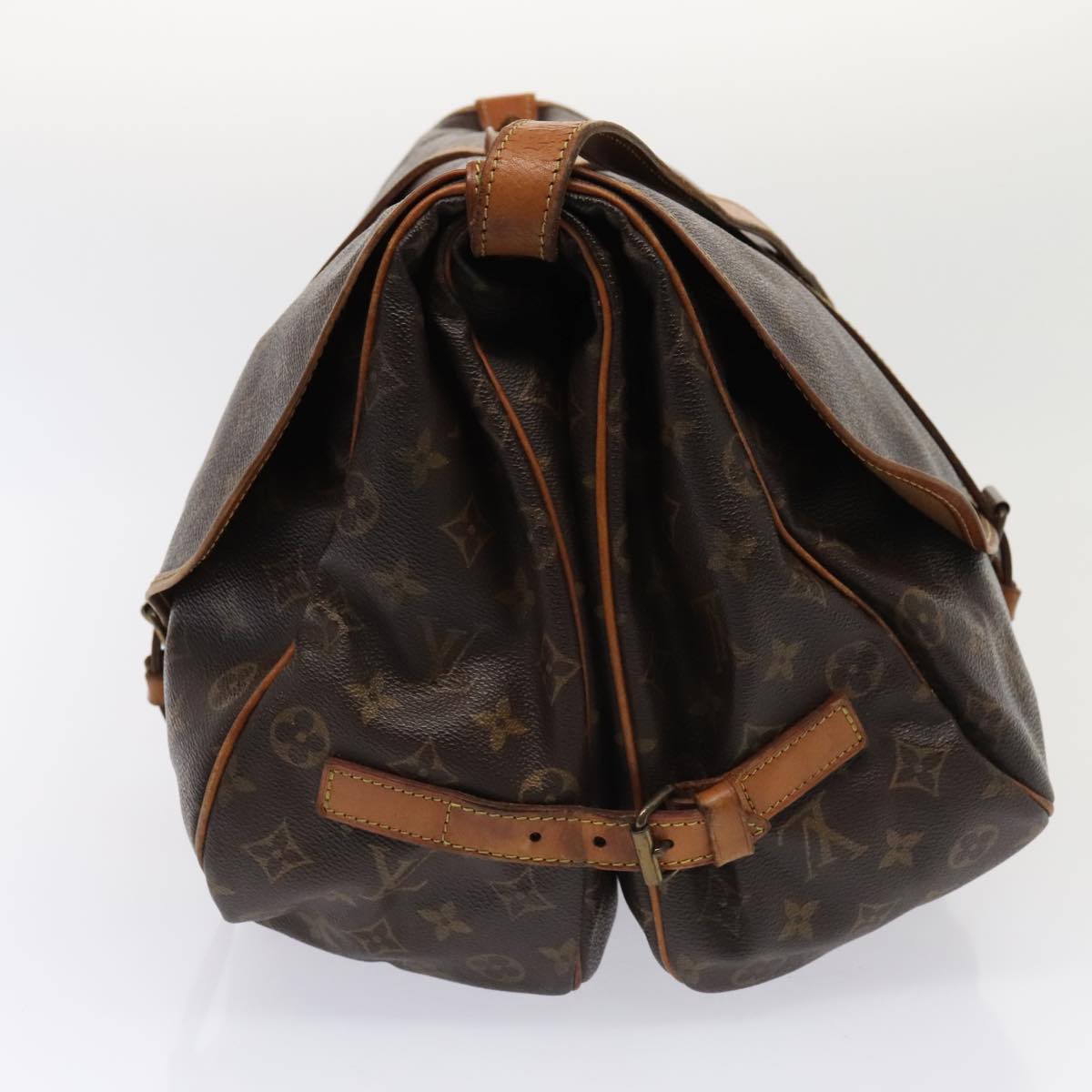 LOUIS VUITTON Monogram Saumur 35 Shoulder Bag M42254 LV ki4838