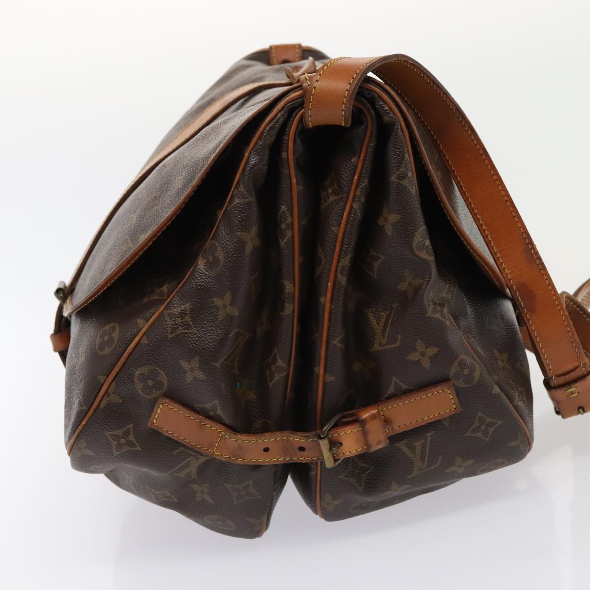 LOUIS VUITTON Monogram Saumur 35 Shoulder Bag M42254 LV ki4838
