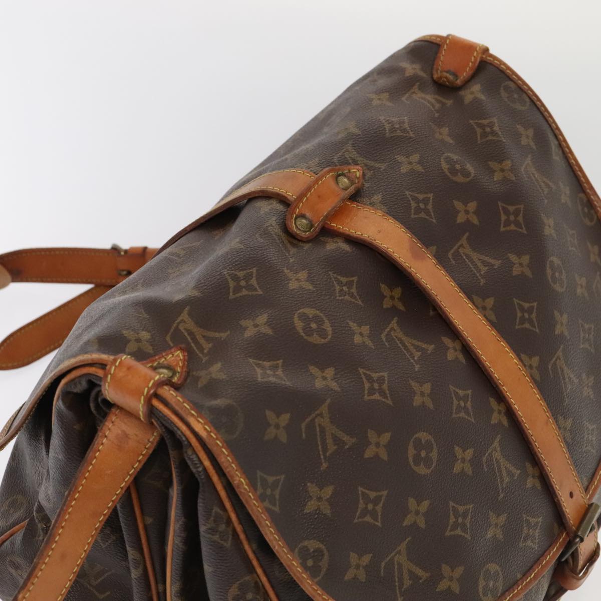 LOUIS VUITTON Monogram Saumur 35 Shoulder Bag M42254 LV ki4838