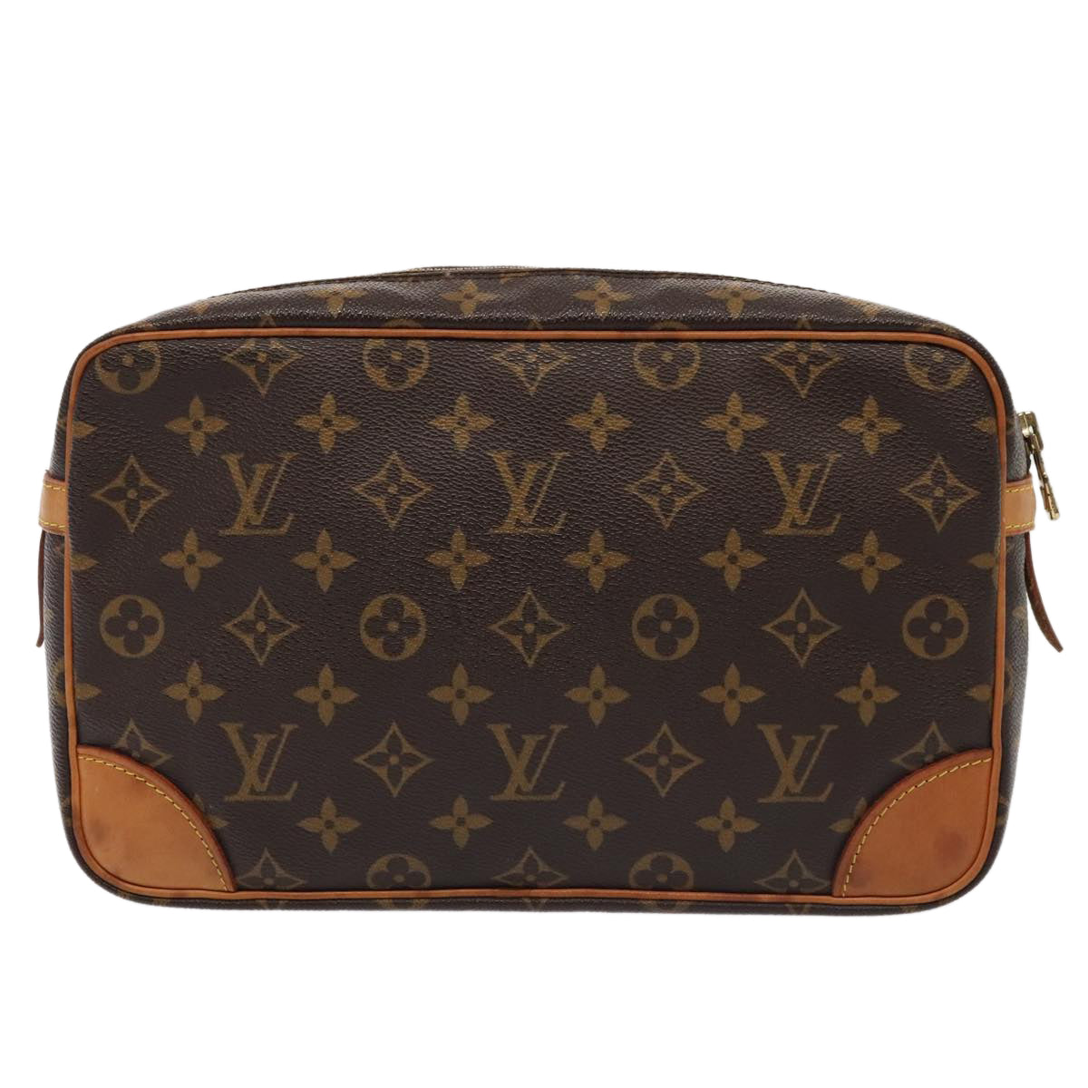LOUIS VUITTON Monogram Compiegne 28 Clutch Bag M51845 LV ki4844