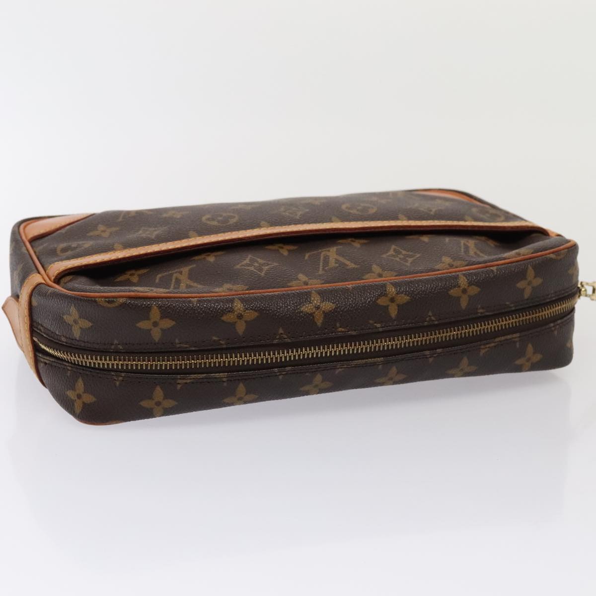 LOUIS VUITTON Monogram Compiegne 28 Clutch Bag M51845 LV ki4844