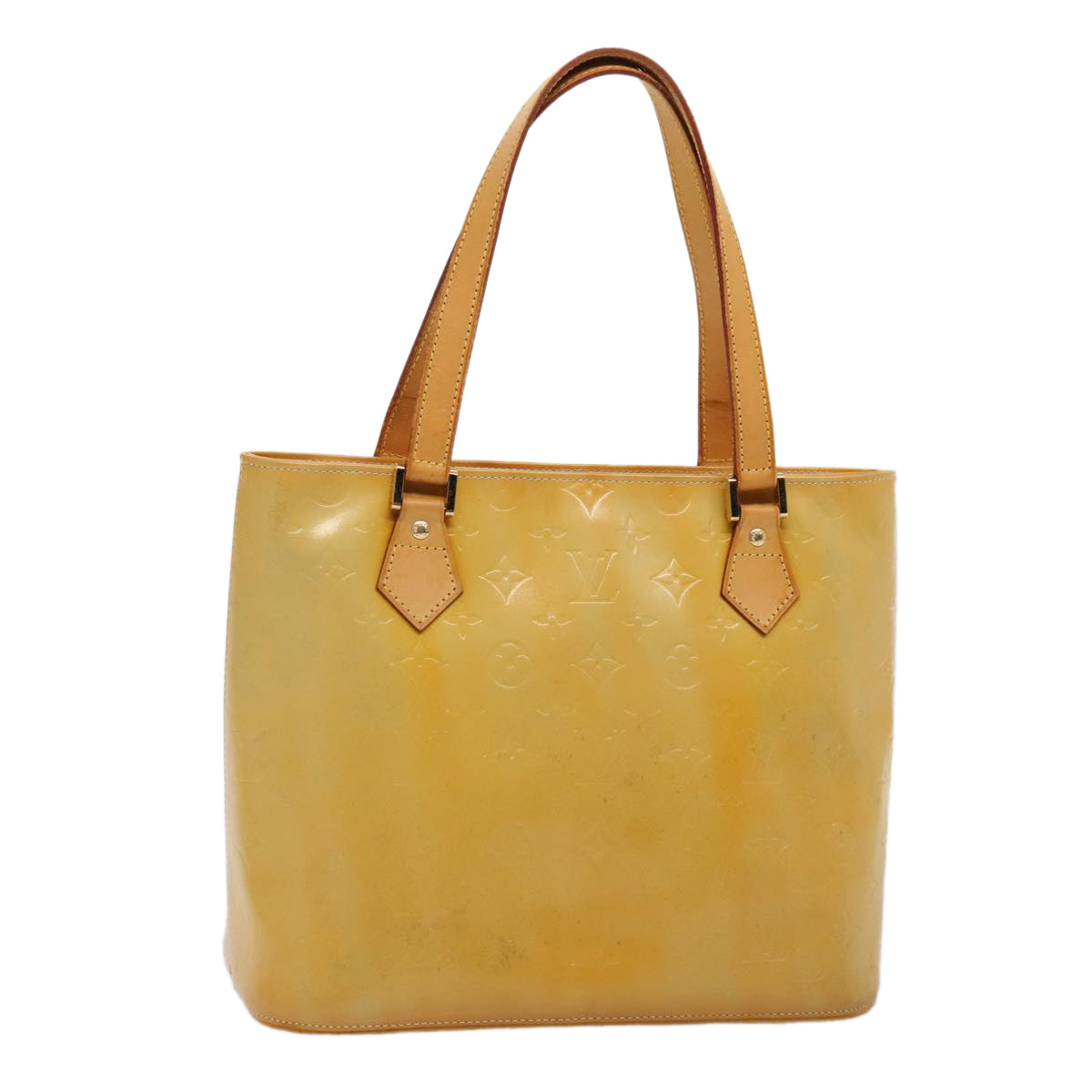 LOUIS VUITTON Monogram Vernis Houston Hand Bag Gris M91053 LV ki4848