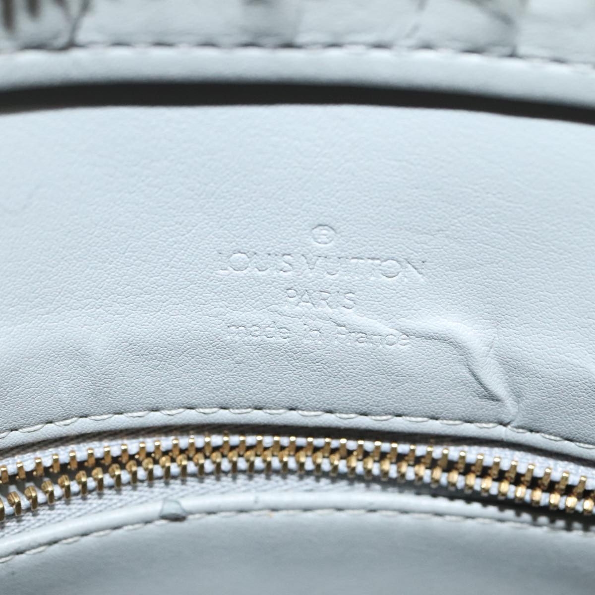 LOUIS VUITTON Monogram Vernis Houston Hand Bag Gris M91053 LV ki4848