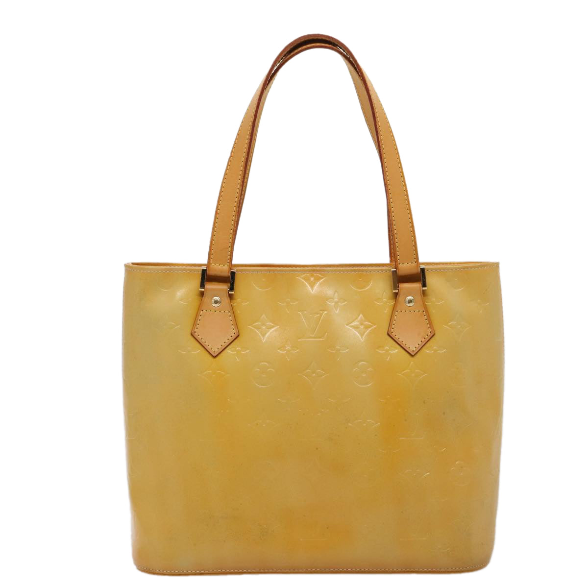 LOUIS VUITTON Monogram Vernis Houston Hand Bag Gris M91053 LV ki4848
