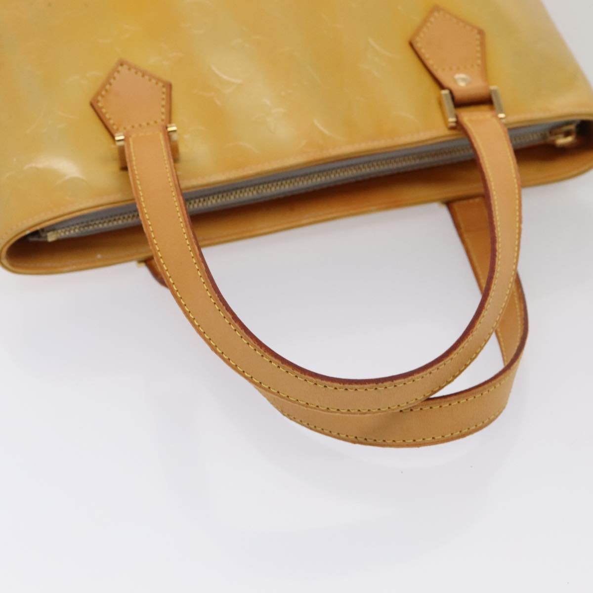 LOUIS VUITTON Monogram Vernis Houston Hand Bag Gris M91053 LV ki4848
