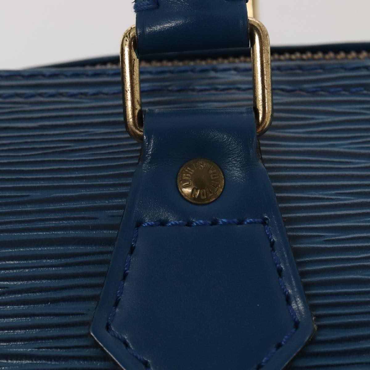 LOUIS VUITTON Epi Speedy 25 Hand Bag Toledo Blue M43015 LV ki4855