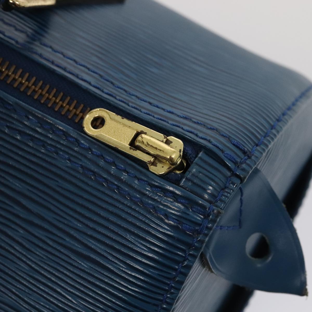 LOUIS VUITTON Epi Speedy 25 Hand Bag Toledo Blue M43015 LV ki4855
