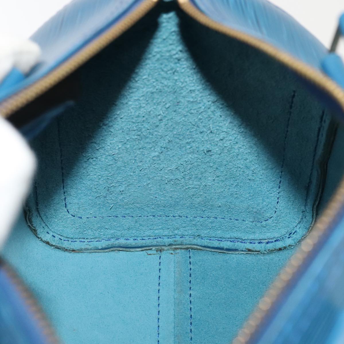 LOUIS VUITTON Epi Speedy 25 Hand Bag Toledo Blue M43015 LV ki4855