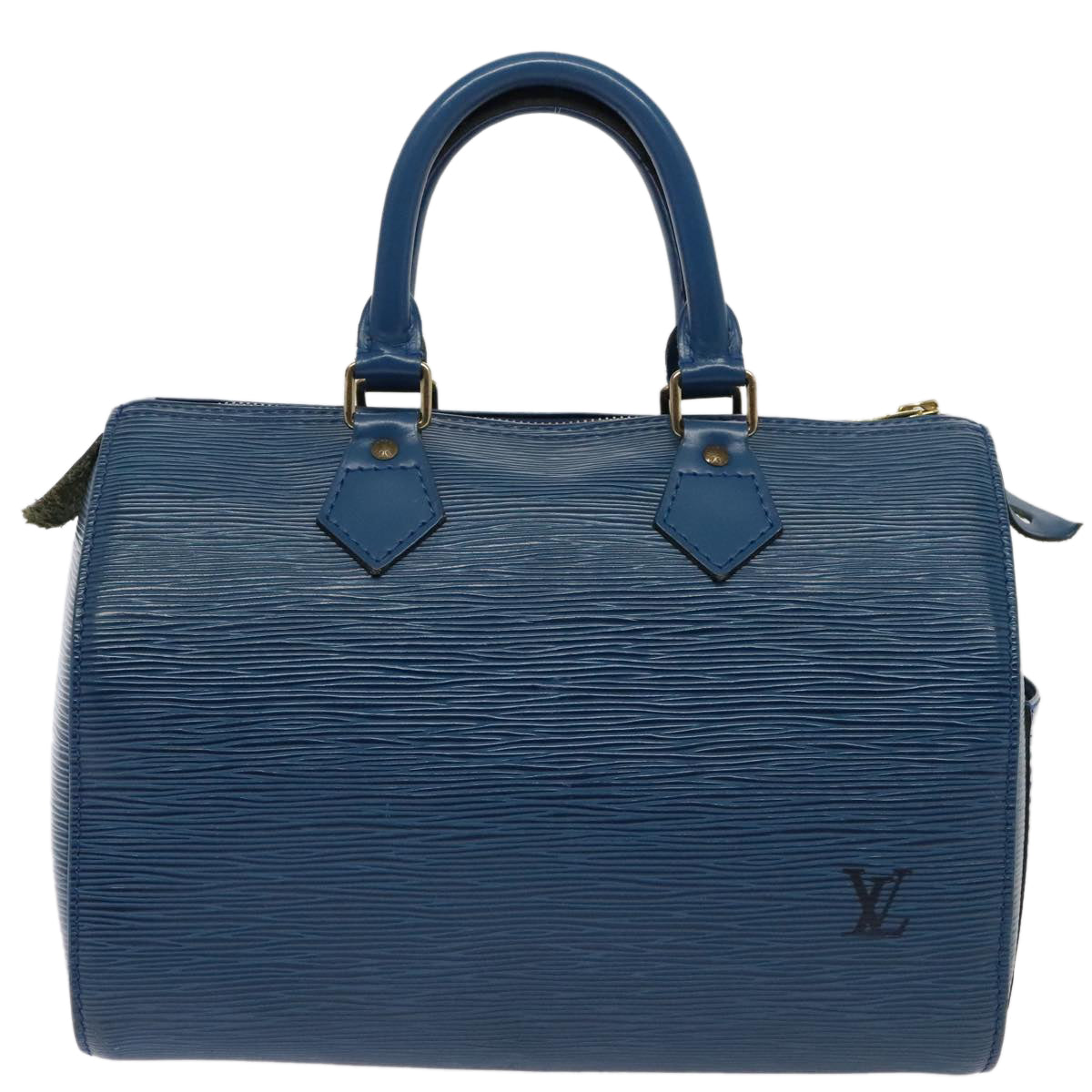 LOUIS VUITTON Epi Speedy 25 Hand Bag Toledo Blue M43015 LV ki4855