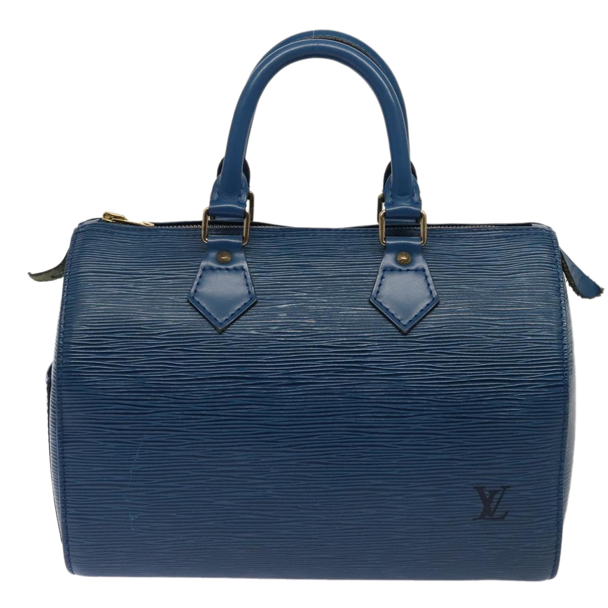 LOUIS VUITTON Epi Speedy 25 Hand Bag Toledo Blue M43015 LV ki4855