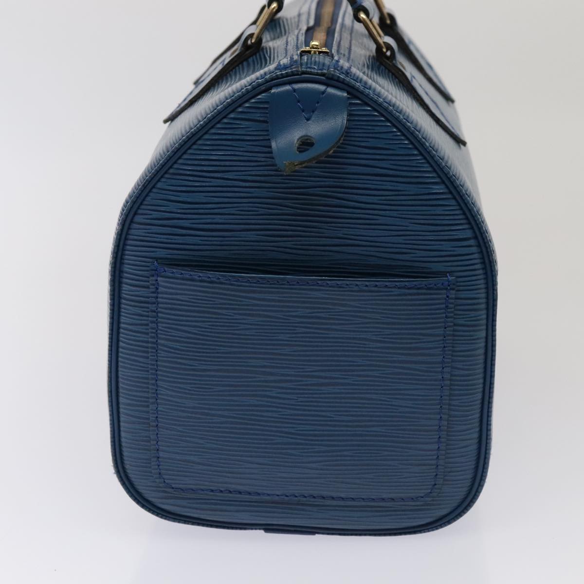 LOUIS VUITTON Epi Speedy 25 Hand Bag Toledo Blue M43015 LV ki4855