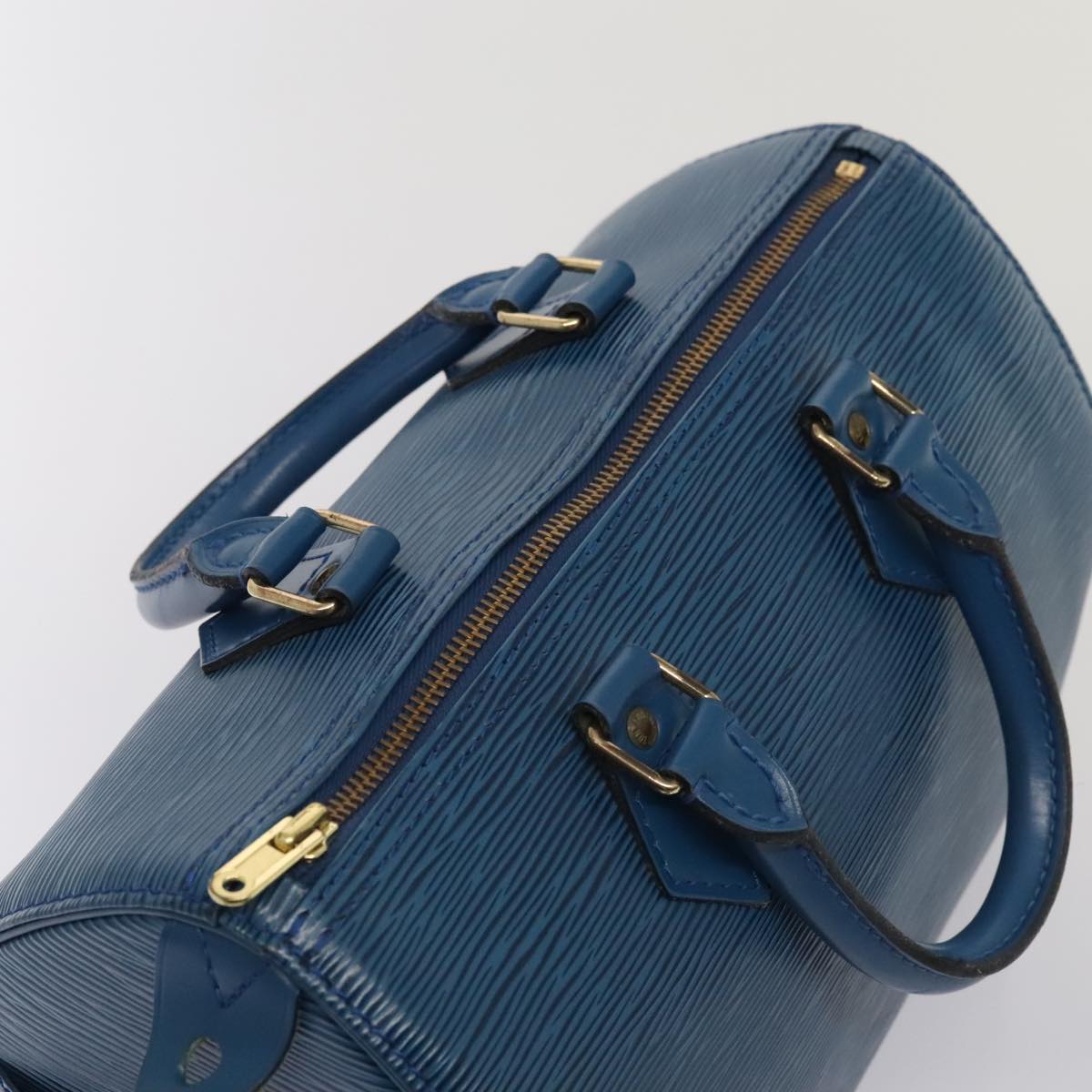 LOUIS VUITTON Epi Speedy 25 Hand Bag Toledo Blue M43015 LV ki4855