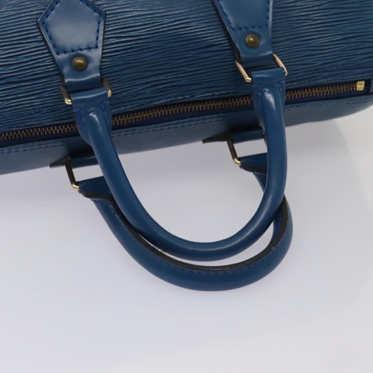 LOUIS VUITTON Epi Speedy 25 Hand Bag Toledo Blue M43015 LV ki4855